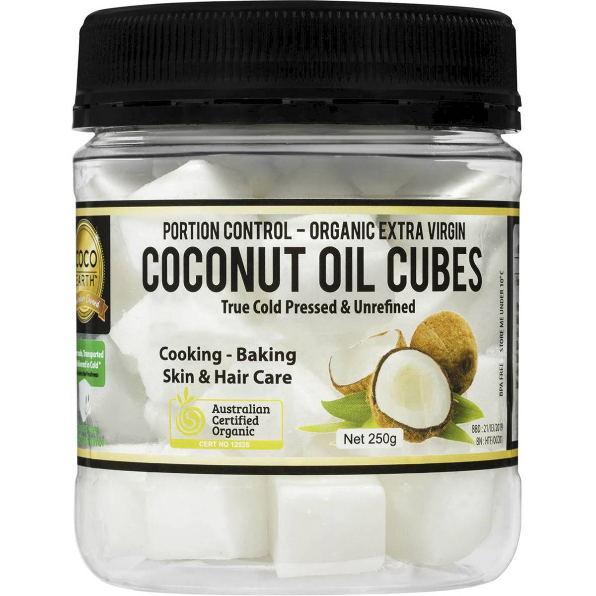 Coco Earth Organic Coconut Cooking Oil Ml Woolworths