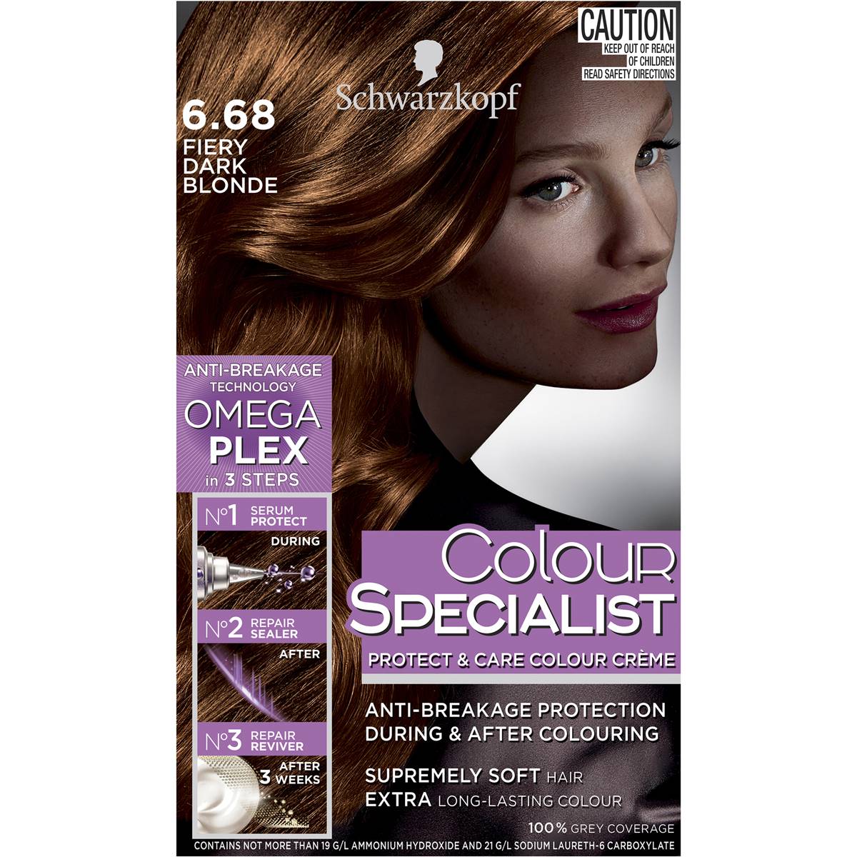 Schwarzkopf Colour Specialist 6 68 Fiery Dark Blonde Each Woolworths