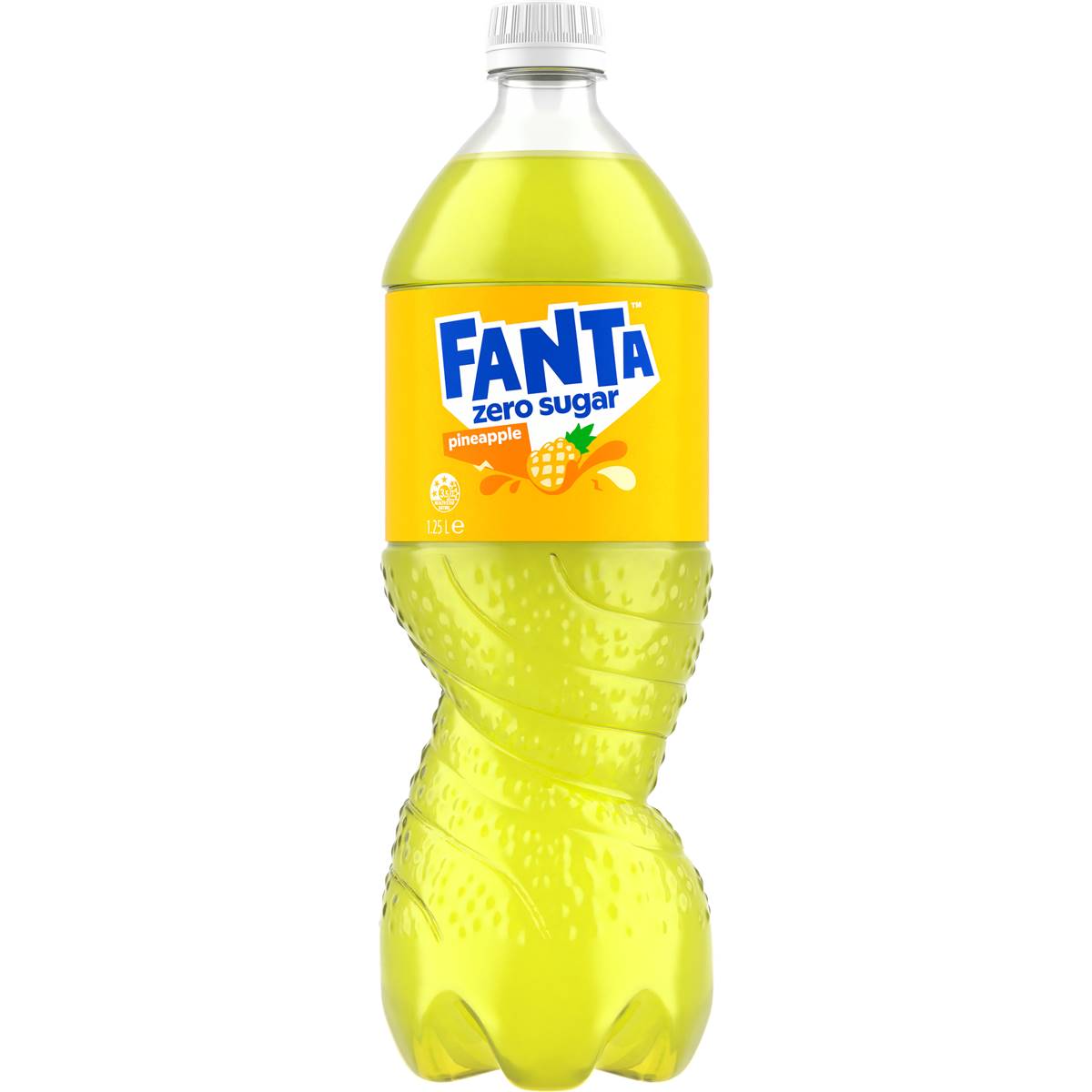 Fanta Pineapple Zero Sugar 1 25l Woolworths