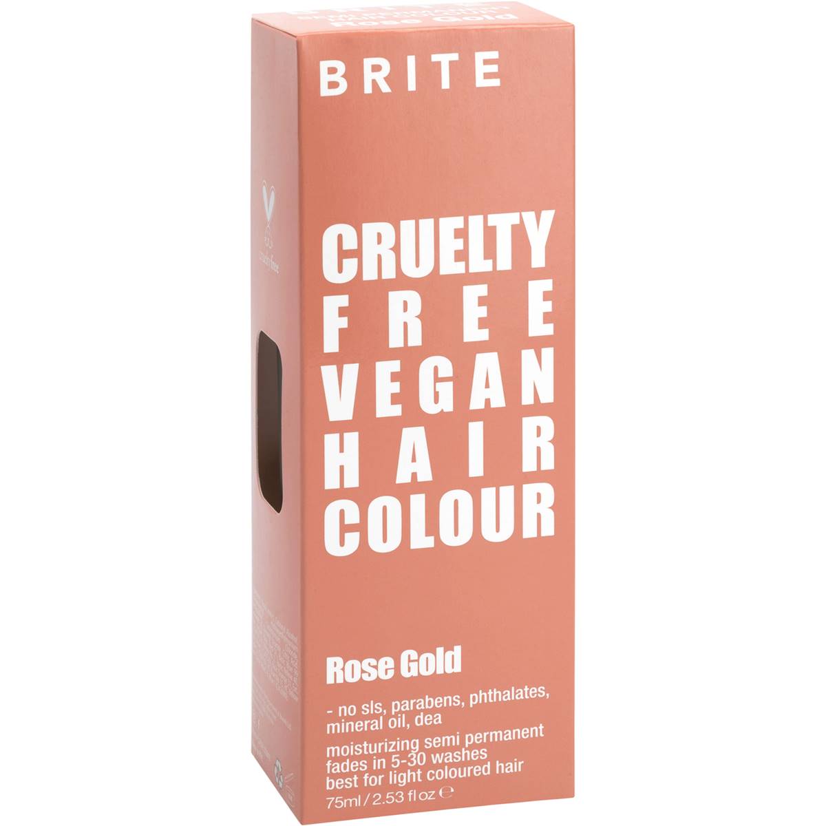 Brite Cruelty Free Vegan Hair Colour Rose Each Woolworths