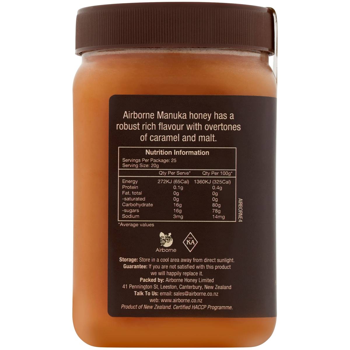 Airborne Manuka Honey Blend 500g Woolworths