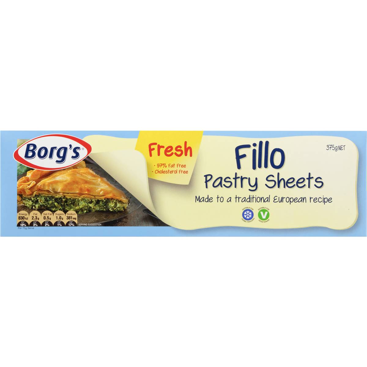 Borg S Fillo Pastry Sheets 375g Woolworths