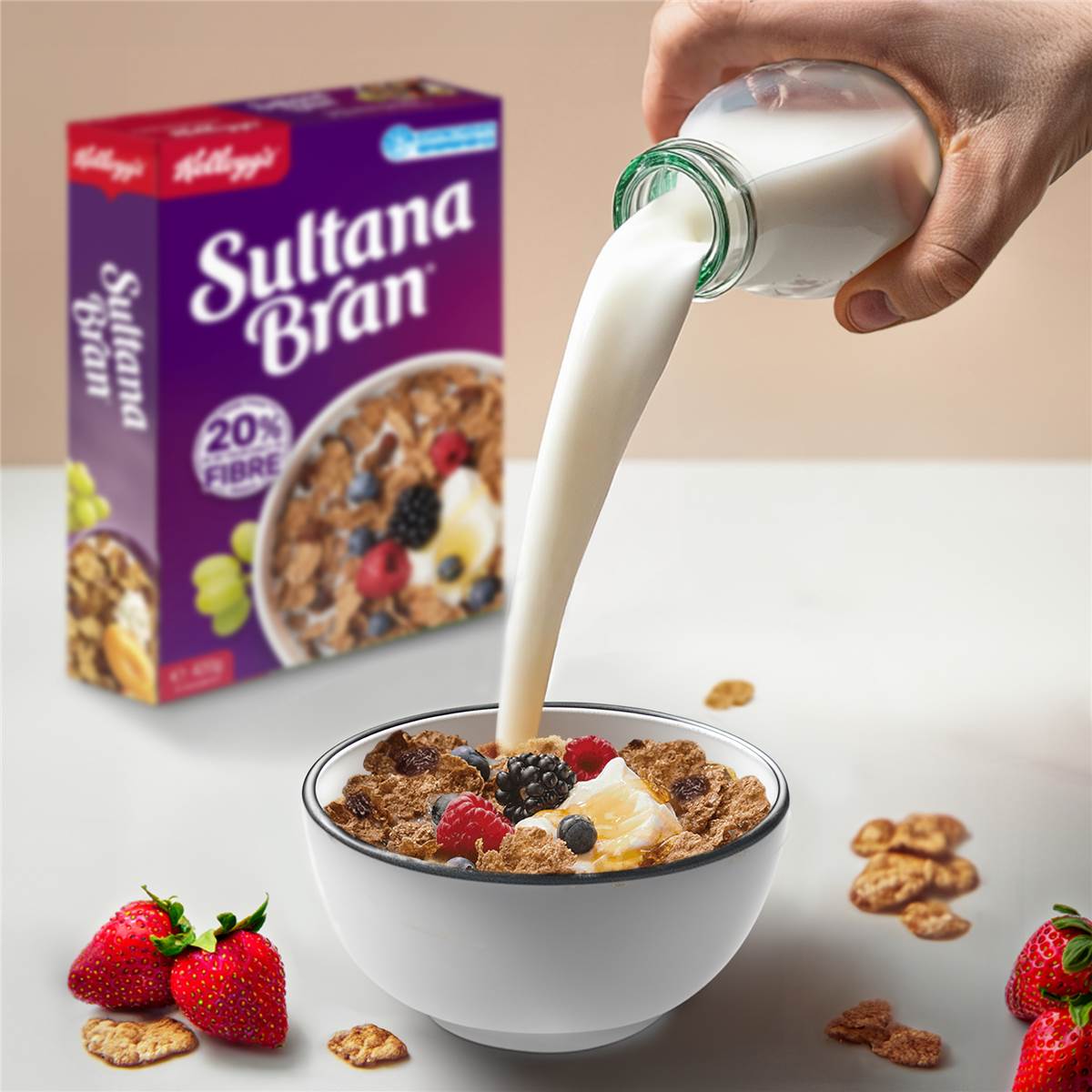 Kellogg S Sultana Bran High Fibre Breakfast Cereal 420g Woolworths