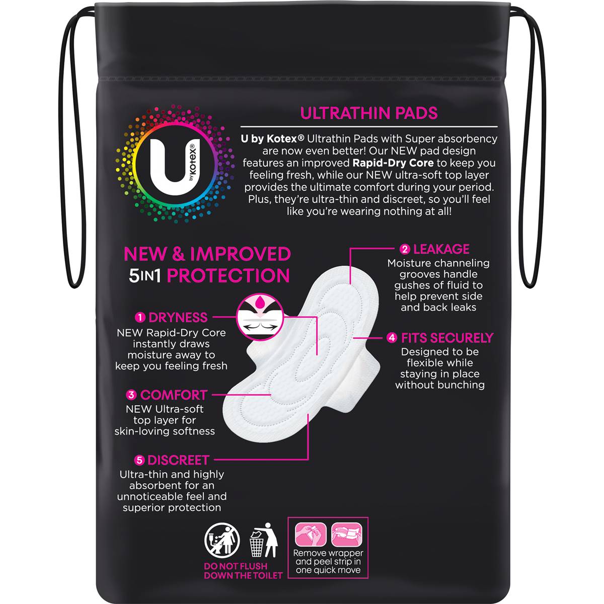 U By Kotex Ultrathin Pads Super With Wings Pack Woolworths