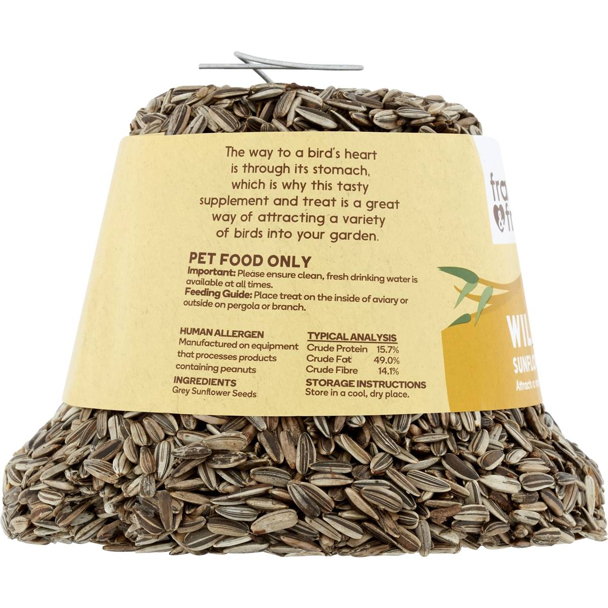 Frankie Friends Wild Bird Sunflower Seed Bell Treat G Woolworths