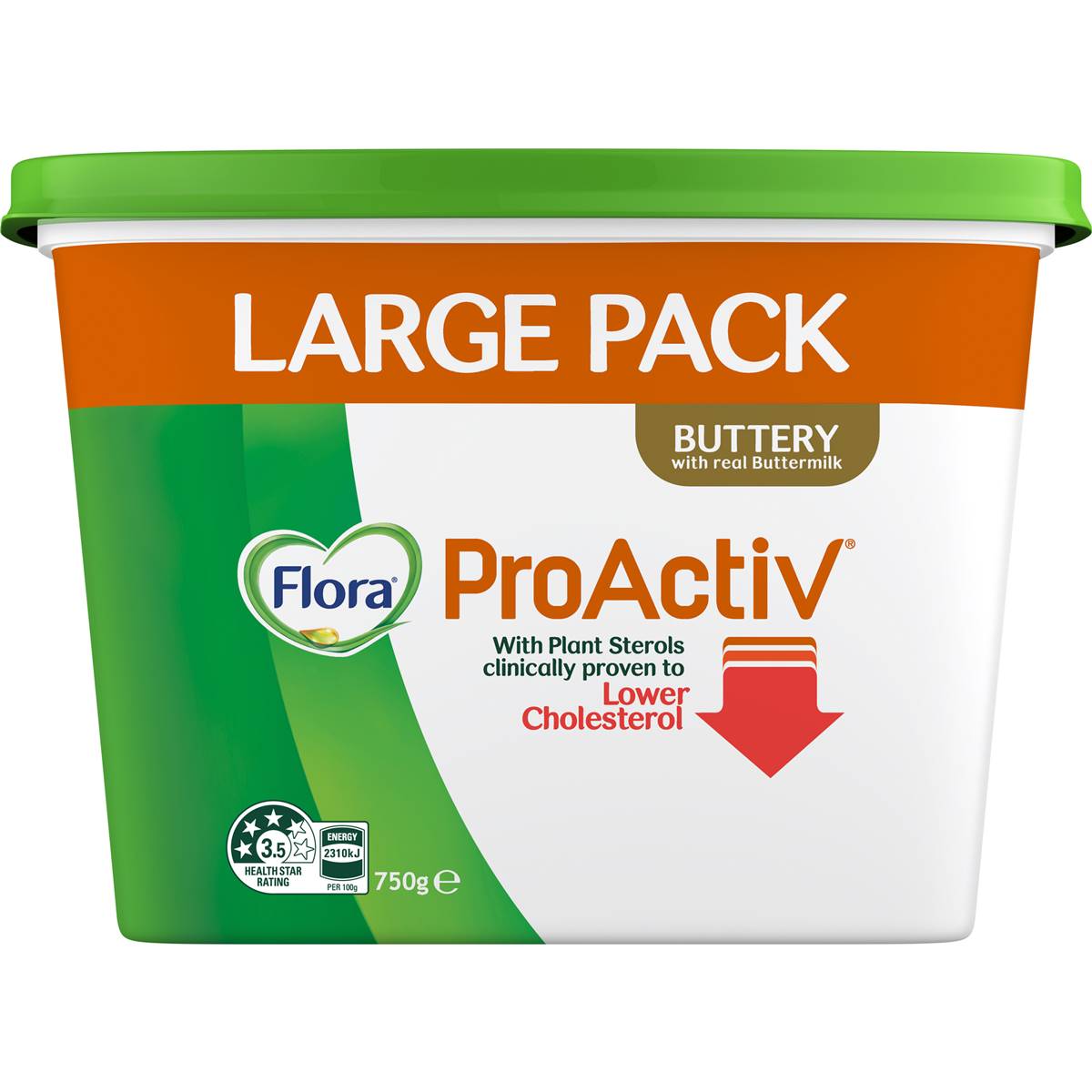 Flora Proactiv Margarine Buttery 750g Woolworths