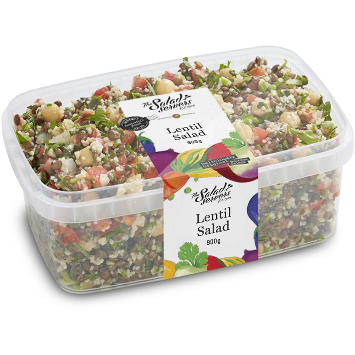 The Salad Servers Vegetable Lentil Salad 900g Woolworths