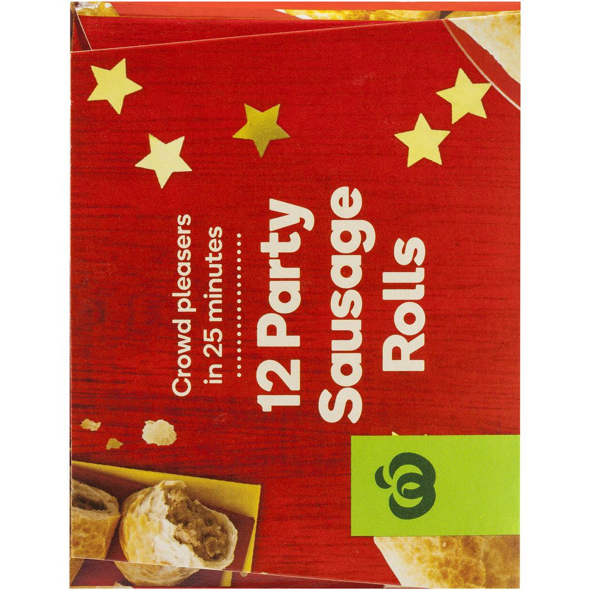 Woolworths Frozen Party Sausage Rolls 500g 12 Pack Woolworths