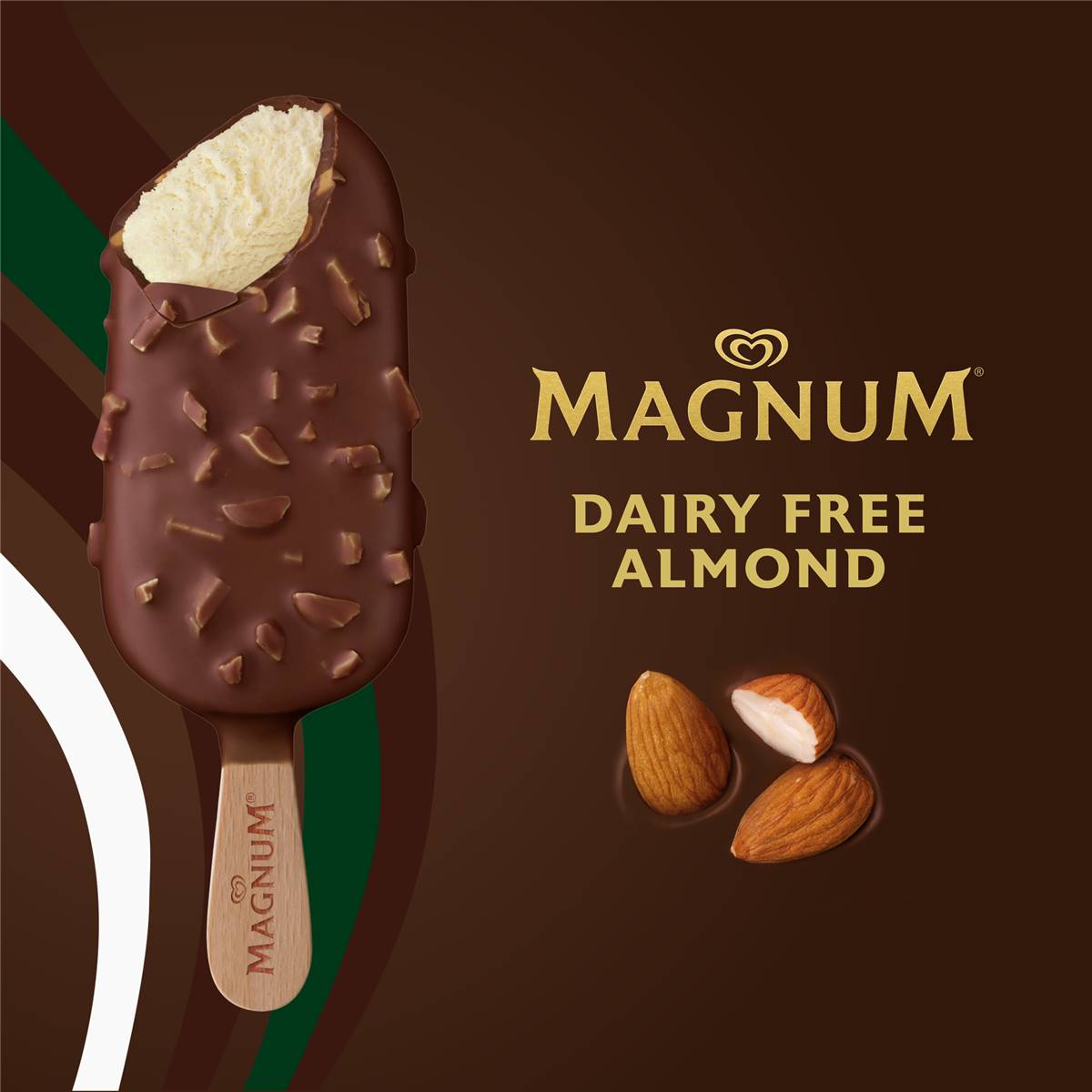 Magnum Dairy Free Frozen Dessert Sticks Almond Ml X Pack Woolworths