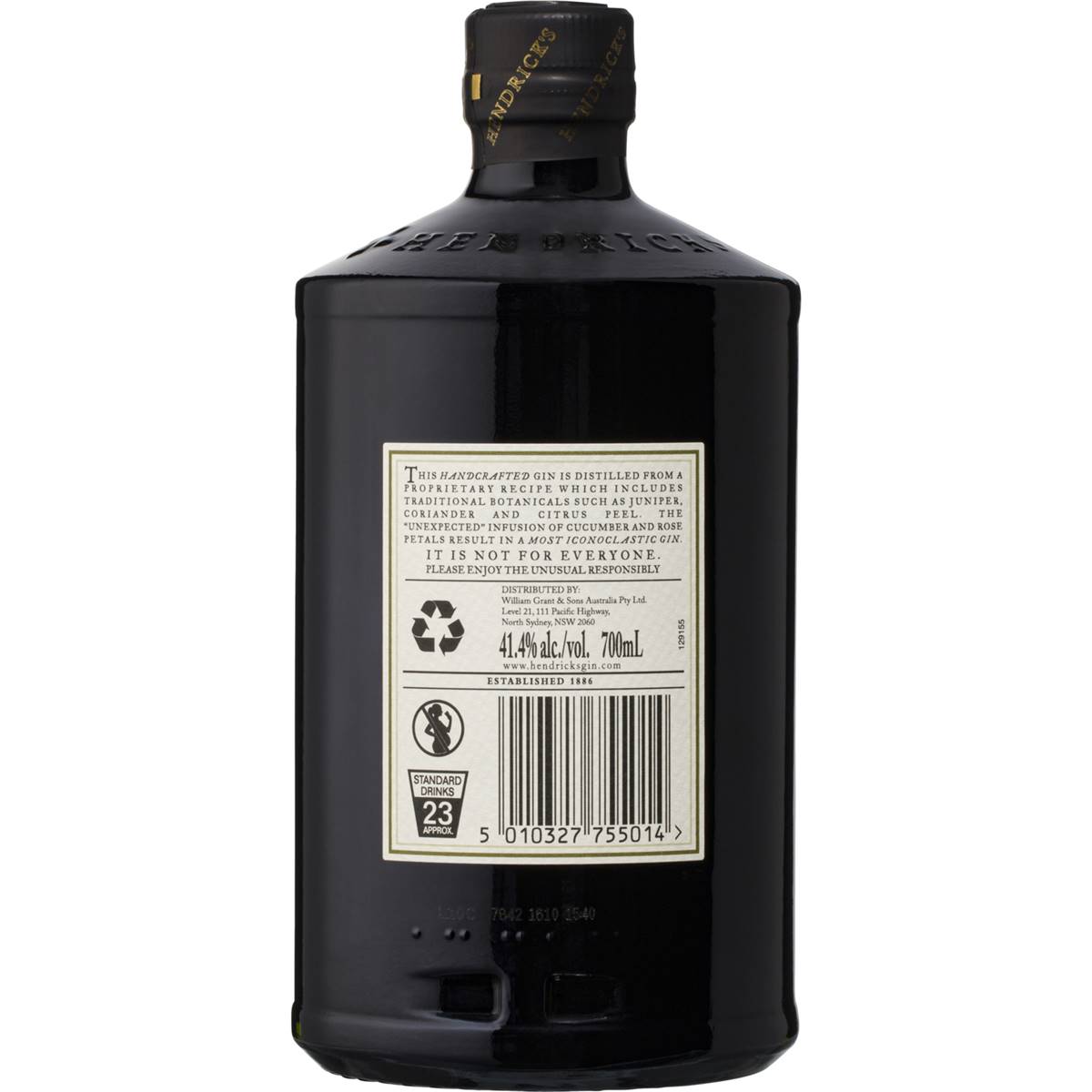 Hendrick S Gin 700ml Woolworths