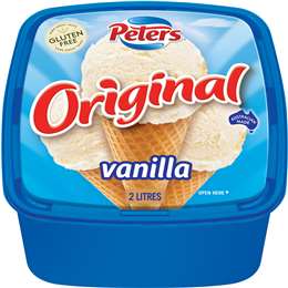 Peters Original Vanilla Ice Cream 2l Woolworths