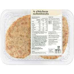 Woolworths Chicken Schnitzels Garlic Herb 600g Woolworths