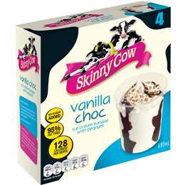 Skinny Cow Vanilla Chocolate Ice Cream Sundae Cups 4 Pack Woolworths