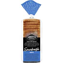 Abbott S Bakery Sourdough White Sandwich Slice Bread Loaf G Woolworths