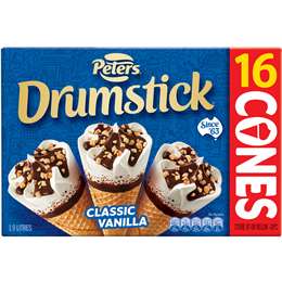 Peters Drumstick Ice Cream Vanilla Pack Woolworths