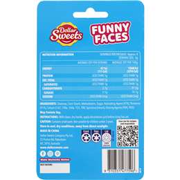 Dollar Sweets Funny Faces 25g Woolworths