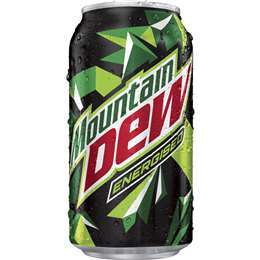 Mountain Dew Energised Soft Drink Multipack Cans 375ml X 10 Pack