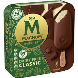 Magnum Dairy Free Frozen Dessert Sticks Classic Ml X Pack Woolworths