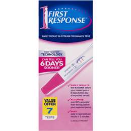 First Response Pregnancy Test Instream 7 Pack Woolworths