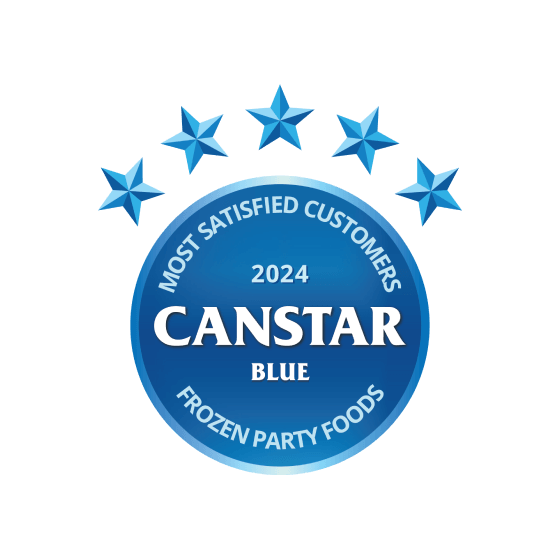 Canstar Blue award: Most satisfied customers 2024, Frozen Party Food.