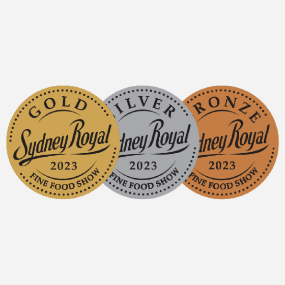Sydney Royal Fine Food Show 2023 Awards: Gold, Silver and Bronze.
