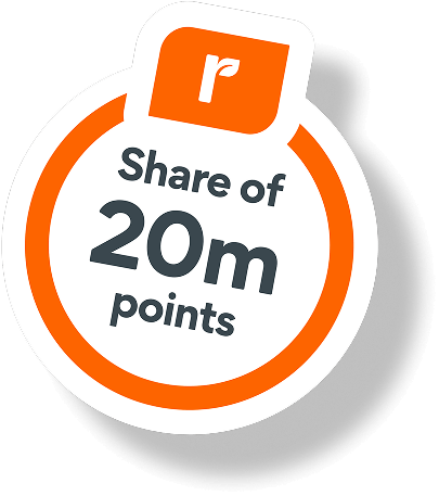 Share of 20 million rewards points