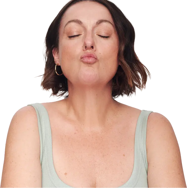 Celeste kissing