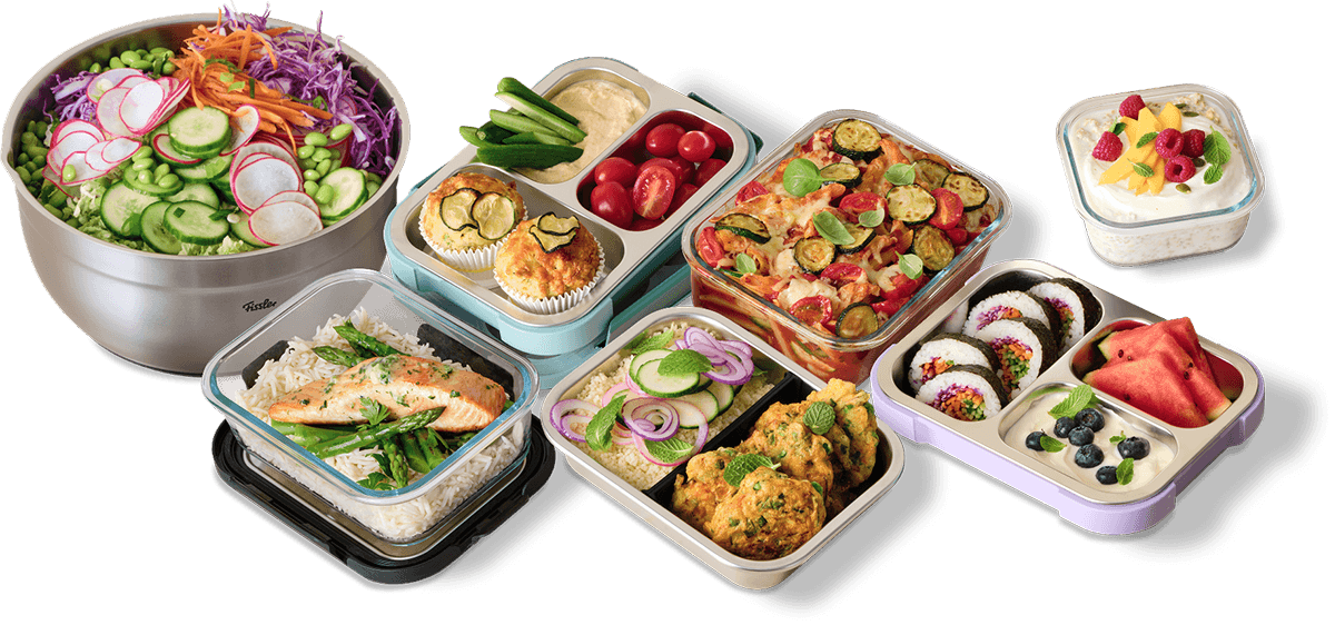 Fissler Containers with colourful food in them