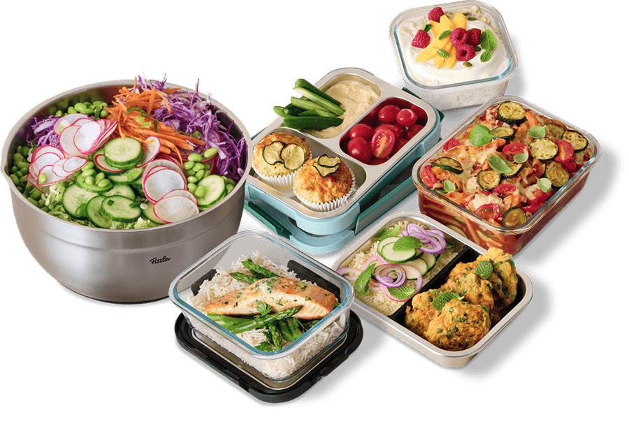 Fissler Containers with colourful food in them