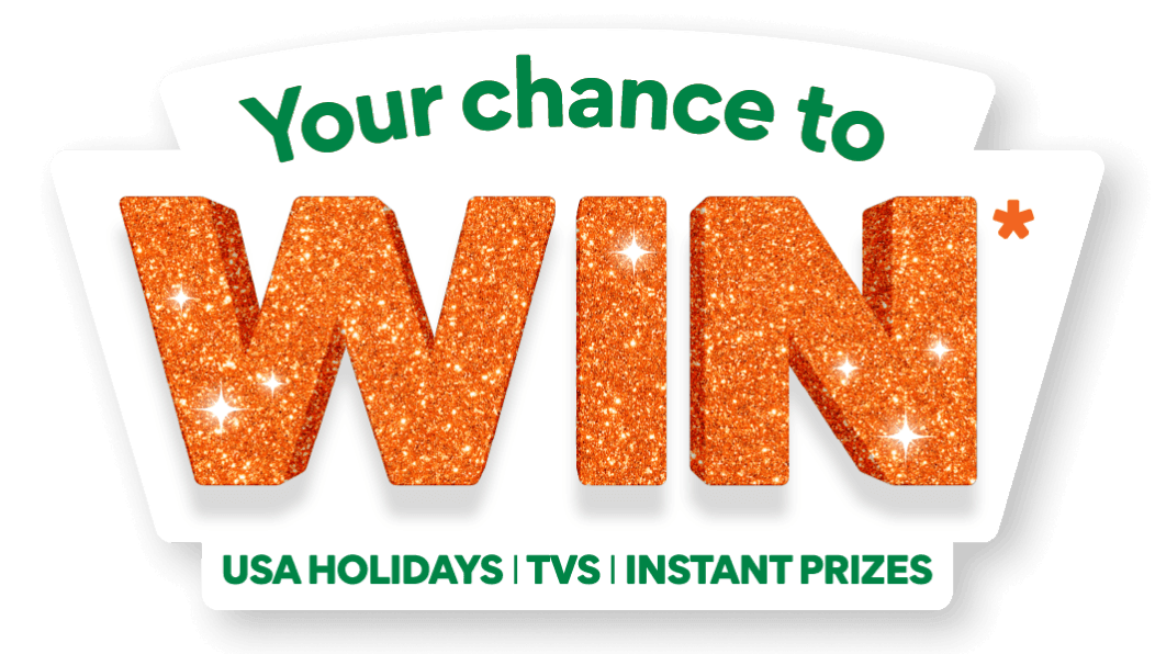 Your chance to win USA holidays, tvs and instant prizes