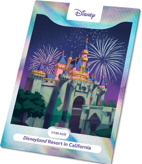 Disney Card 1/150 AUS. Disneyland Resort California