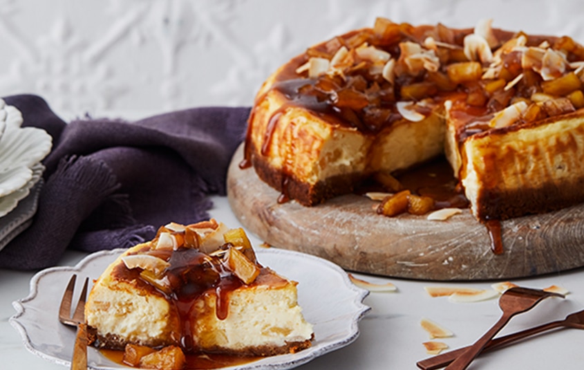 Simple pineapple cheesecake