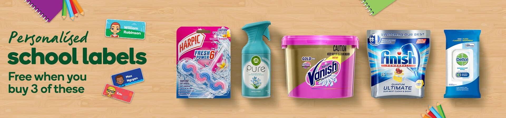 Reckitt Benckiser Back to School | Woolworths