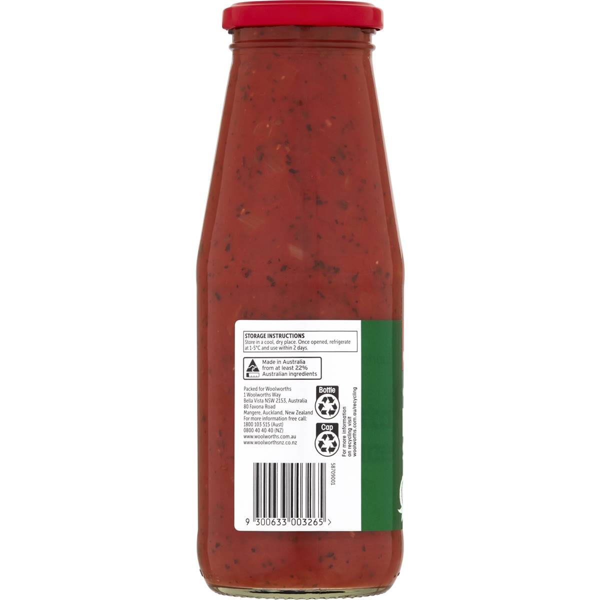 Essentials Chunky Pasta Sauce 700g Woolworths