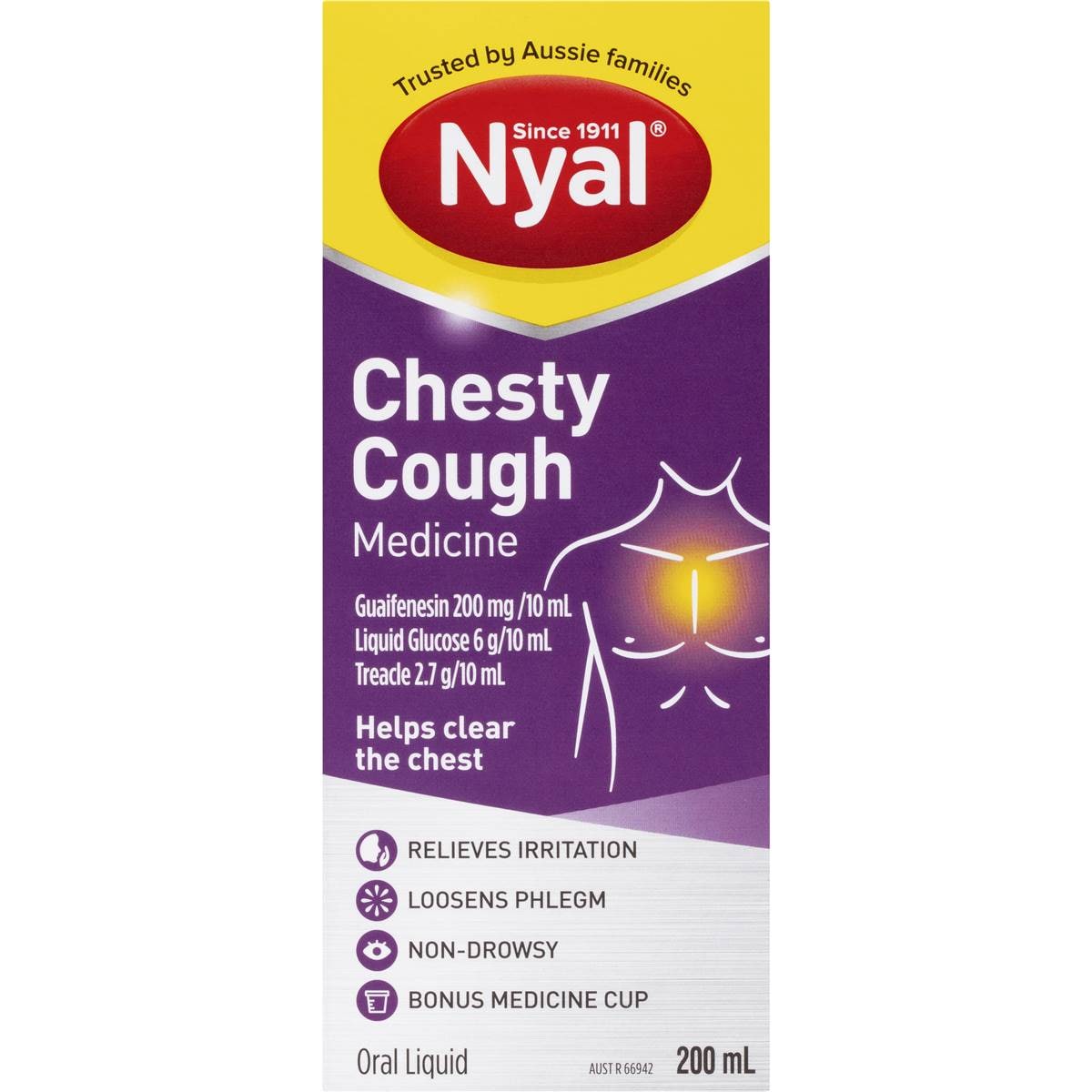 Nyal Chesty Non Drowsy Cough Medicine 200ml Woolworths