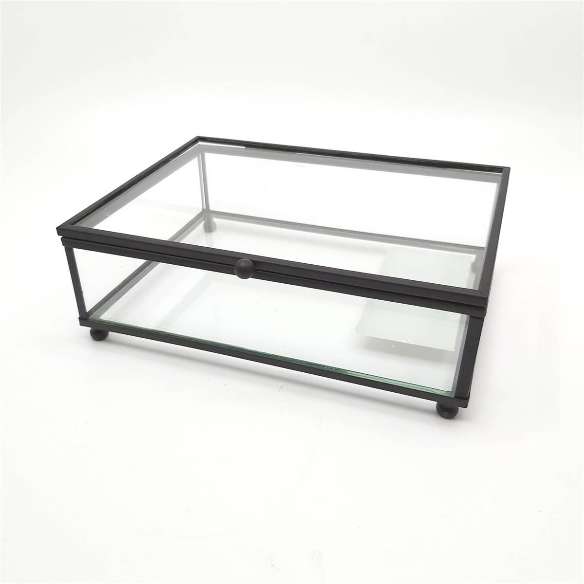 Inspire Black Wire And Glass Trinket Box Each Woolworths