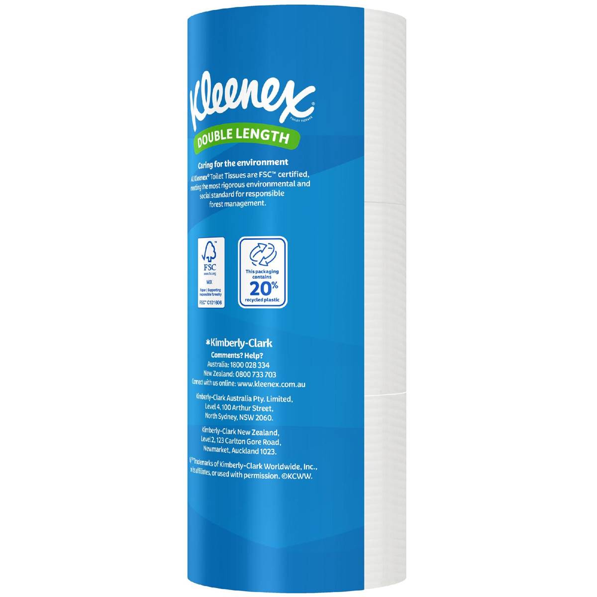Kleenex Complete Clean Double Length Toilet Paper 12 Pack Woolworths