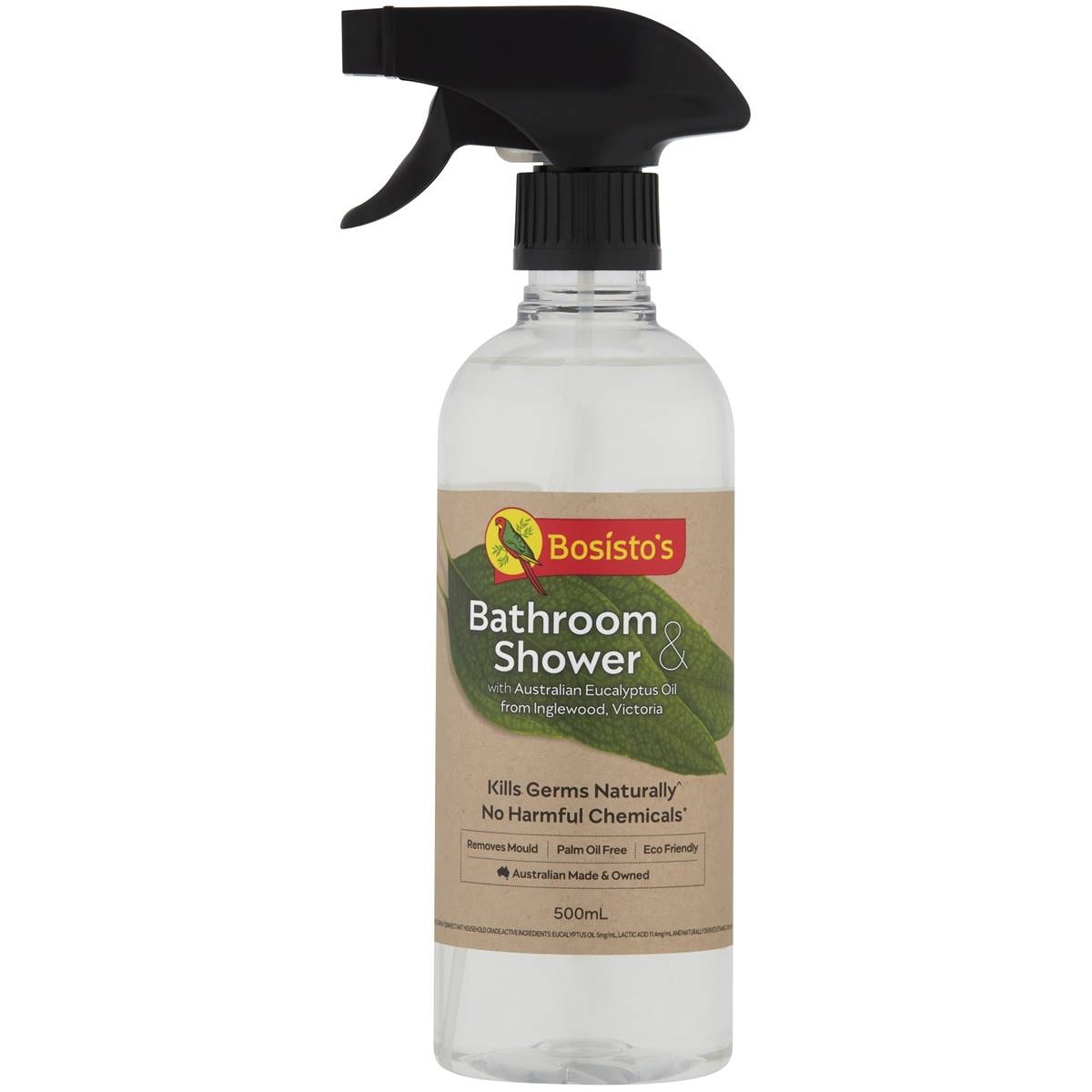 Bosisto's Bathroom & Shower Cleaner 500ml Woolworths