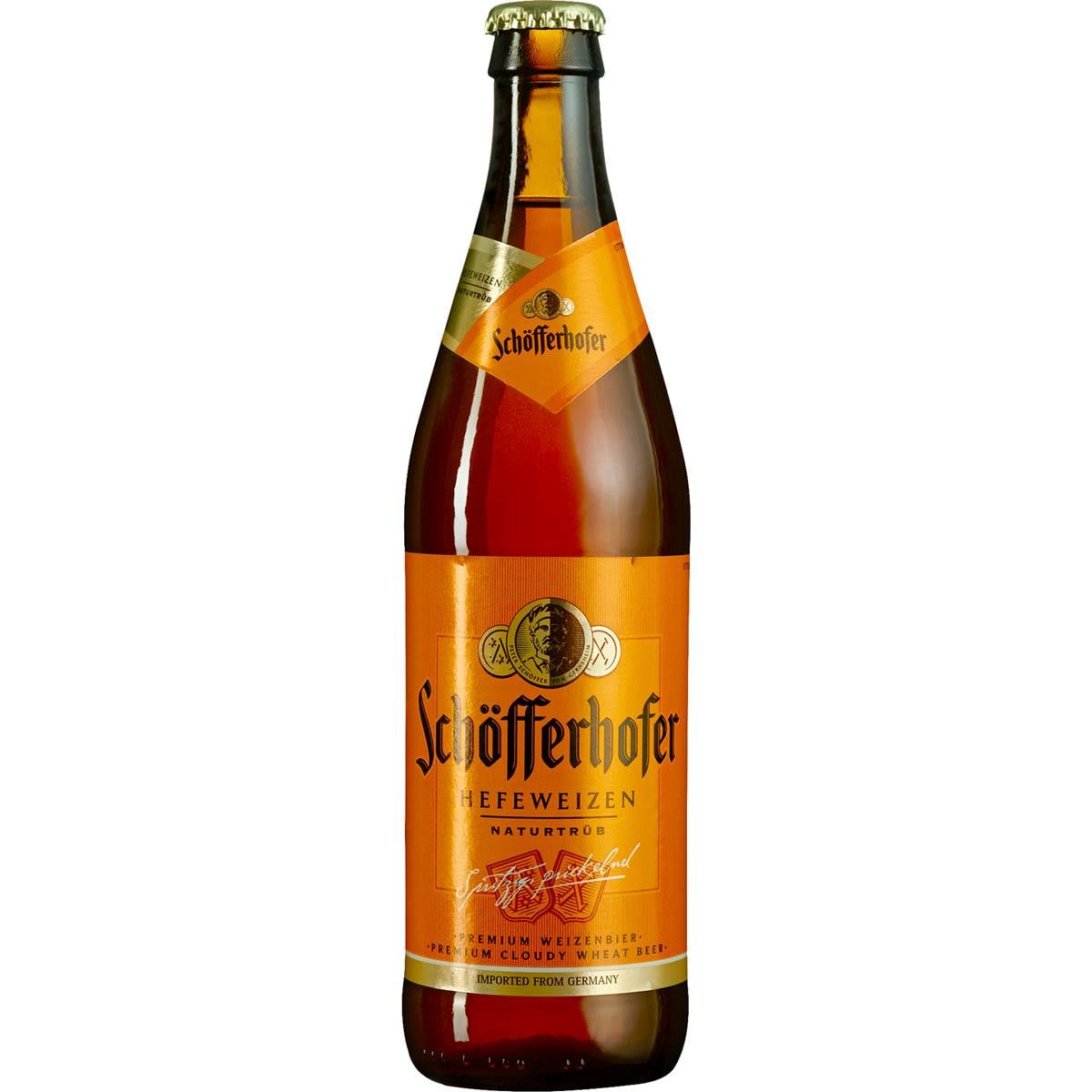 Schofferhofer Hefeweizen Beer Bottle 500ml Woolworths