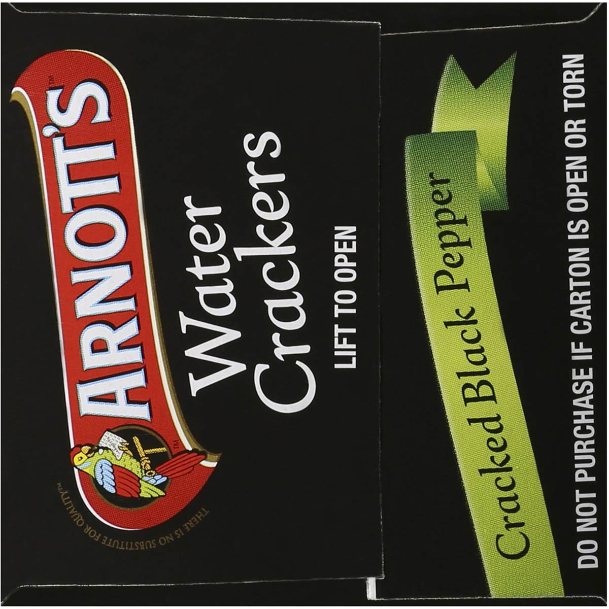 Arnott's Water Cracker Cracked Pepper 125g Woolworths