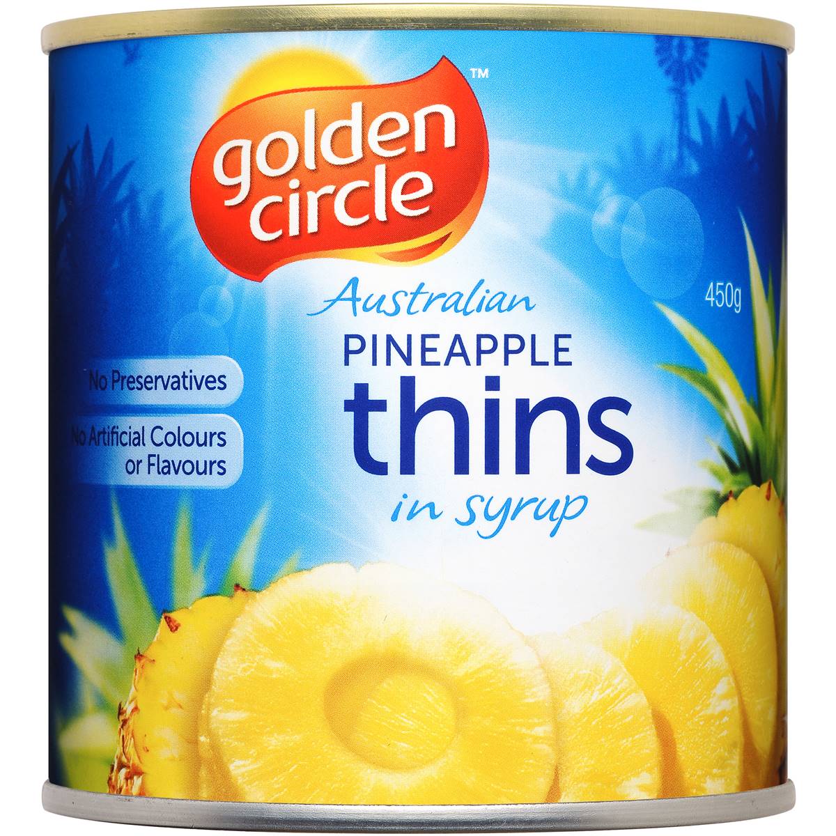 Golden Circle Pineapple Thins In Syrup 450g Woolworths