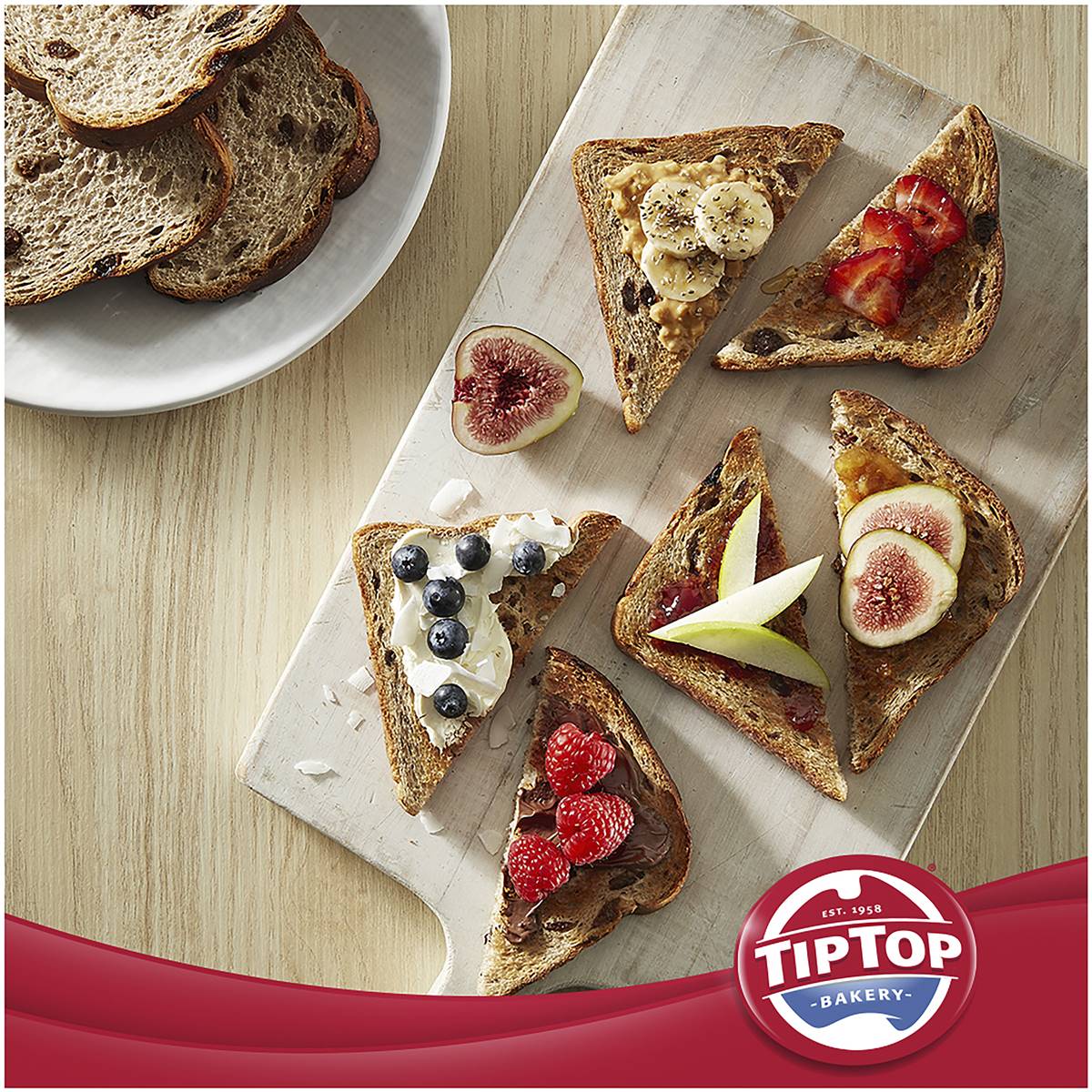 Tip Top Bakery Raisin Fruit Bread Loaf Toast 520g Woolworths