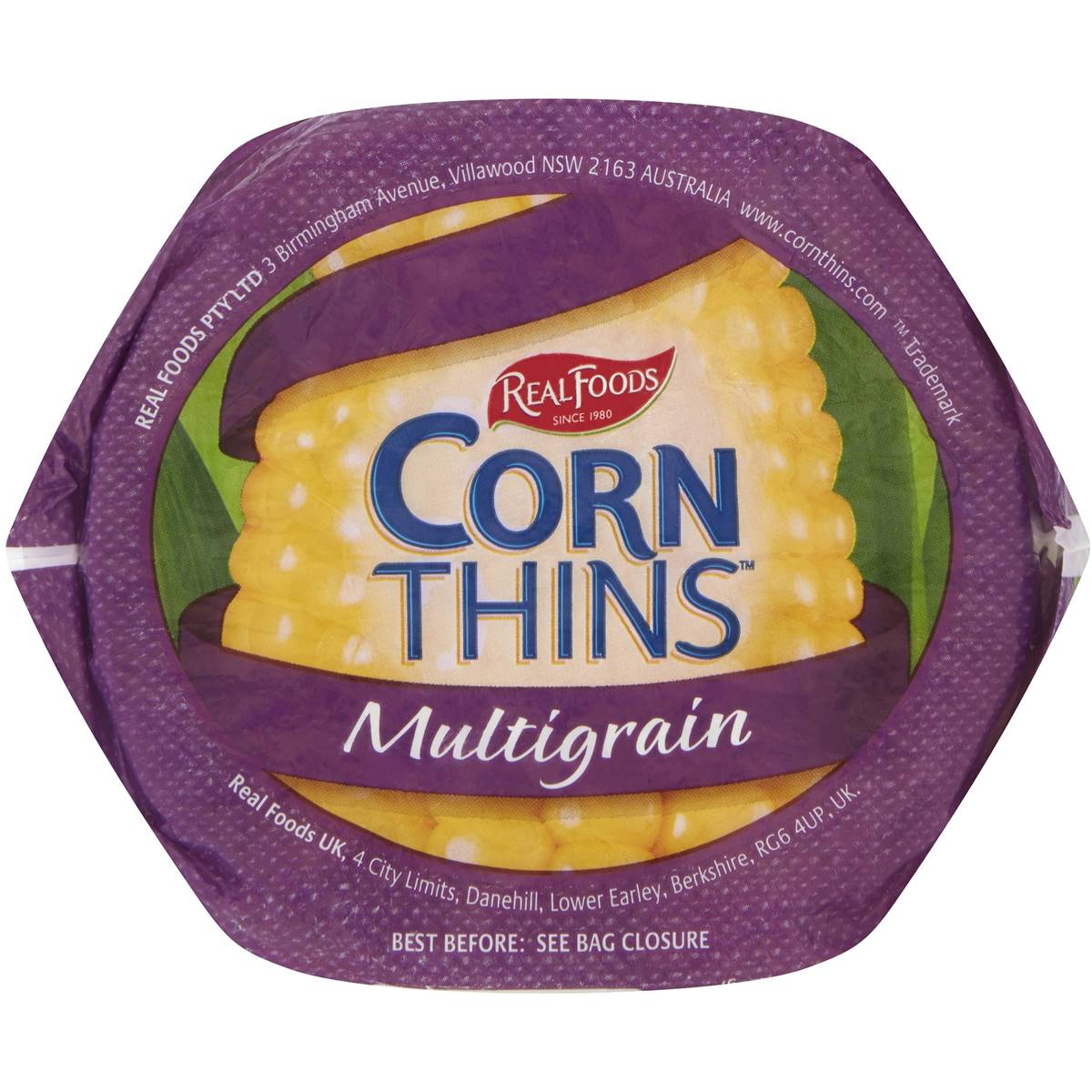 Real Foods Corn Thins Multigrain 150g Woolworths