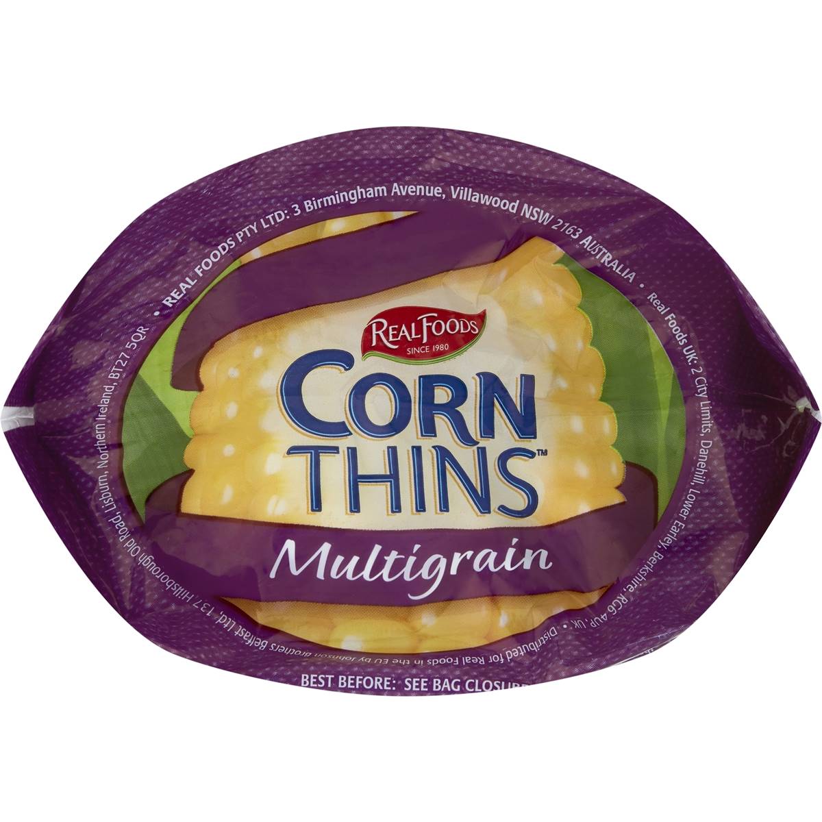 Real Foods Corn Thins Multigrain 150g Woolworths