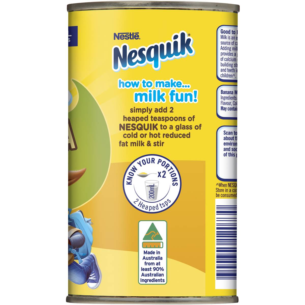 Nesquik Banana Flavour 250g Woolworths