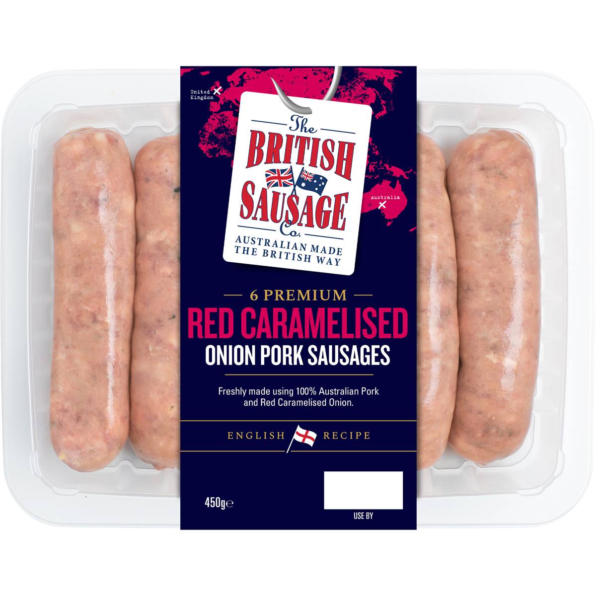 the-british-sausage-co-pork-red-onion-sausage-450g-woolworths