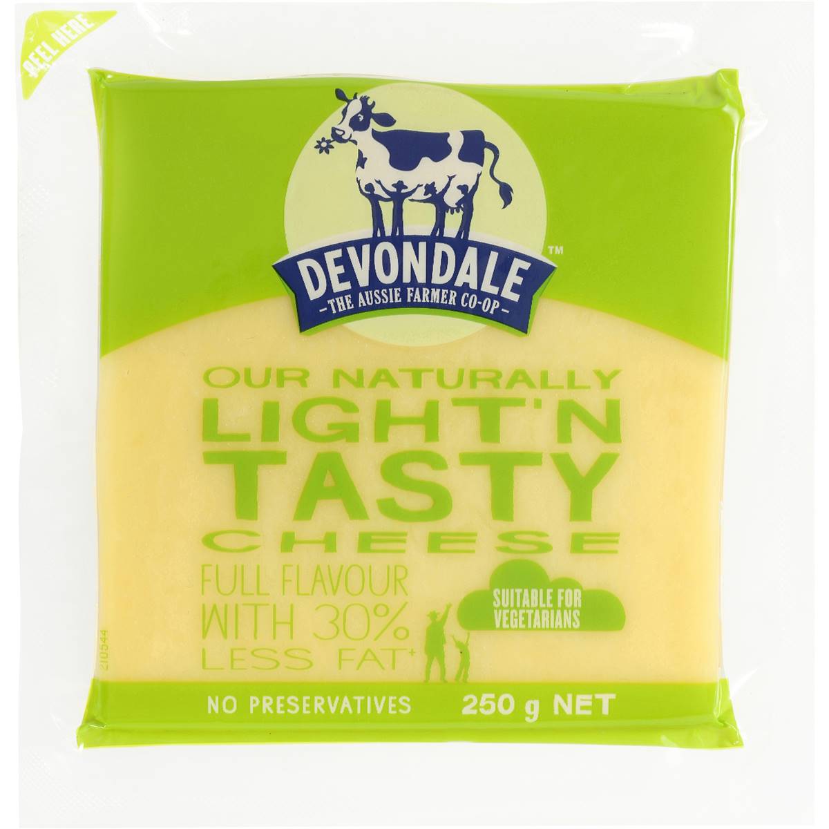 Devondale Light & Tasty Cheese 250g Woolworths