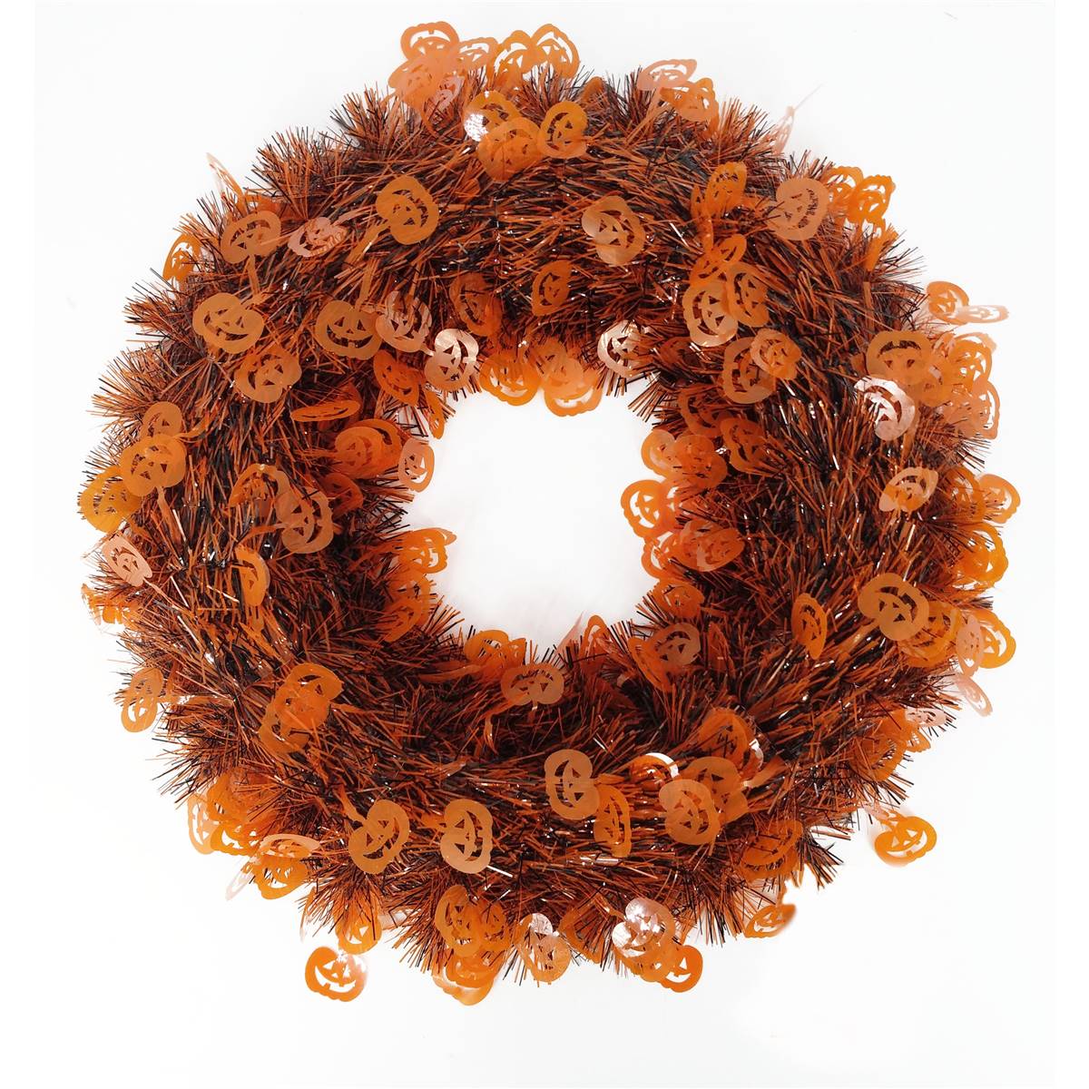 Halloween Tinsel Wreath Each | Woolworths