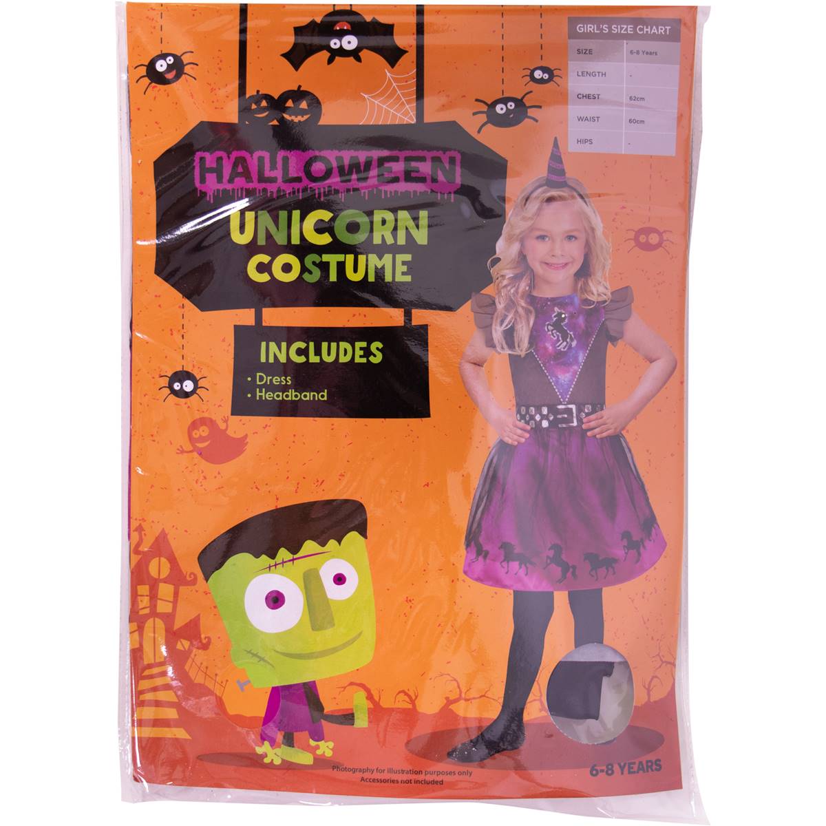 Halloween Costume Girl 6 To 8 Unicorn Each Woolworths
