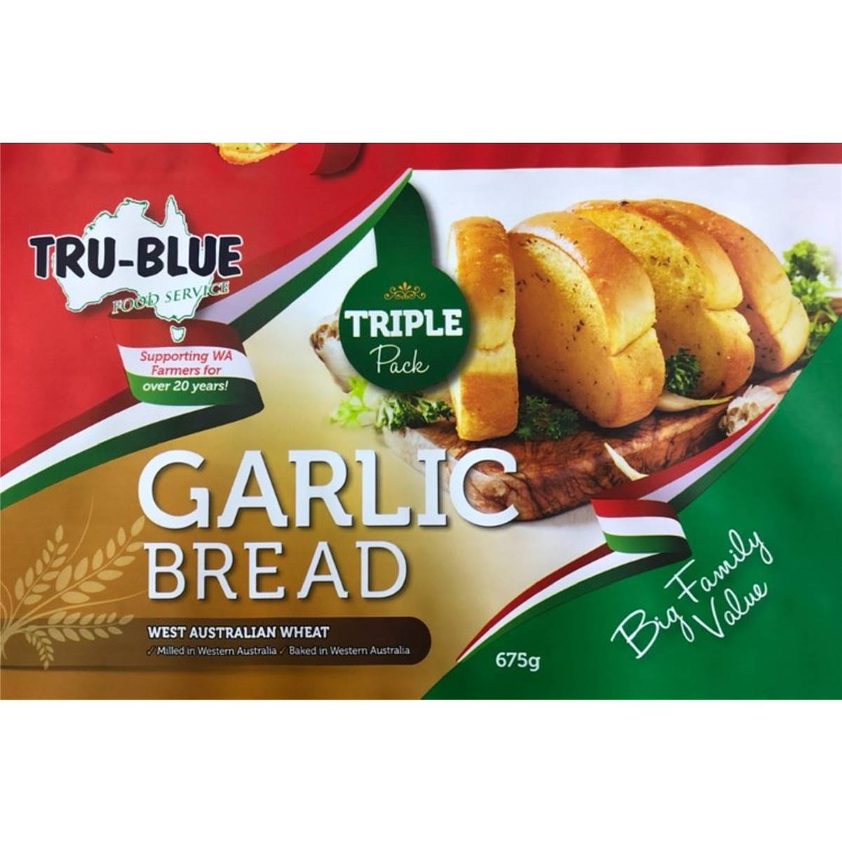 Tru Blu Garlic Bread 3pk